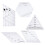 5Pcs Patchwork Lineal Quilten Vorlagen Transparent 5