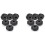 12 PCS Plastic Cymbal Nuts,Quick-Set Cymbal Nut for Percussion Drum Kit,Percussion Replacement Parts 1