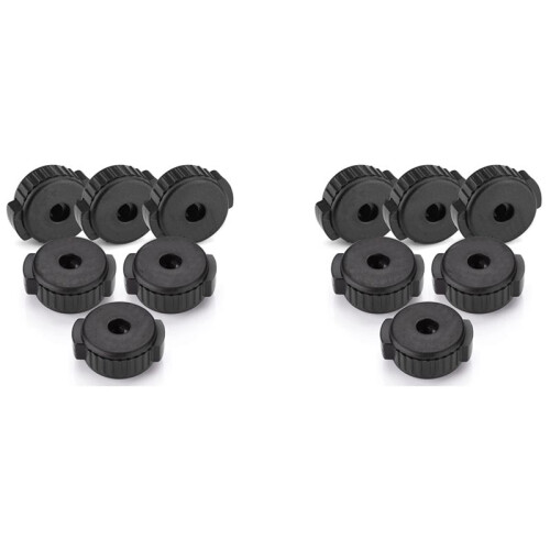 12 PCS Plastic Cymbal Nuts,Quick-Set Cymbal Nut for Percussion Drum Kit,Percussion Replacement Parts
