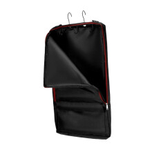 Bridle Bag With Hooks Tear Resistant Tack Storage Tote Zipper Carry Bag For Halter Reins Stall Doors Black