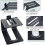 2pcs 5.3in Height Monitor Speaker Stand Riser Comfortable Viewing Angle Stand Mount Solid Speaker Support Metal Riser 3