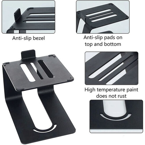 2pcs 5.3in Height Monitor Speaker Stand Riser Comfortable Viewing Angle Stand Mount Solid Speaker Support Metal Riser 2
