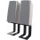 2pcs 5.3in Height Monitor Speaker Stand Riser Comfortable Viewing Angle Stand Mount Solid Speaker Support Metal Riser 5