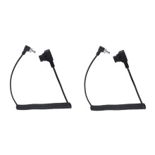 2X Enchufe D-TAP A Puerto de CC Cable de Suministro de Monitor de CC Cable de Alimentación de Resorte con Bloqueo para Monitor BMPC/ATOMOS/BESTVIEW