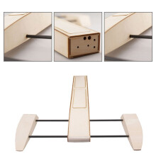 2X RC Speed Boat Wooden Sponson Outrigger Shrimp Speed Boat Model Kits Radio Remote Control Speedboat,Single Model