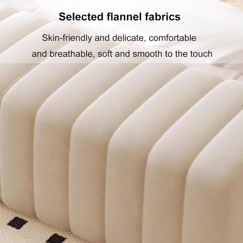 Modern Upholstered Bench White 31.4in (80cm) Entryway Seating Soft Footstool Bed End Storage Solution 1