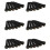 36 Pezzi Nero Ebano Shell Guitar Bridge Bone Pins Set con Abalone Dot Verde per Accessori Chitarra Acustica 1