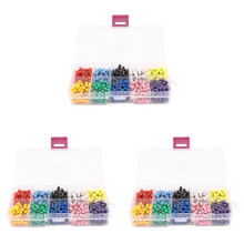 3000 Pieces 1/8 Pouce Punaises de Carte Punaises de Carte avec Tetes Rondes en Plastique et Points D'Aiguille en Acier 10 Couleurs (Chaque Couleur 300