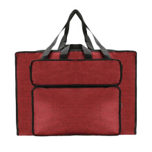 Waterproof Artist Portfolio Case with Handle for Artwork, Posters, Canvas and Drawing Storage – Red