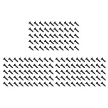 150Pcs Pickguard Screws 3MM for Strat Style Guitar(Black)