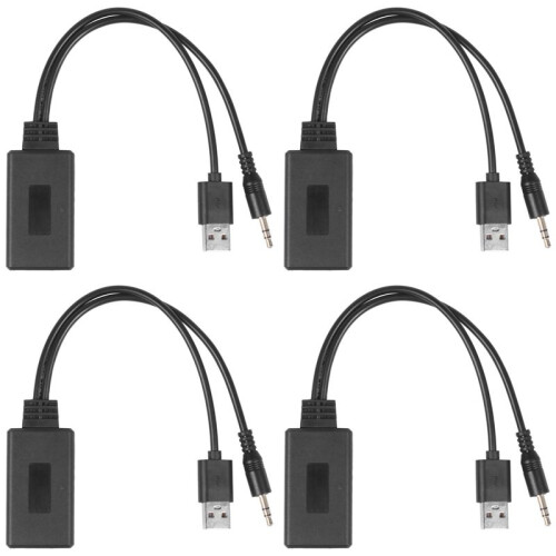 4X Car Wireless  Modulo Music Adapter Auxiliary Receiver Aux Audio USB 3.5 mm Presa per  E90 E91 E92 E93