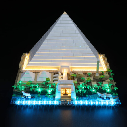 Light Set for  21058 Cheops Pyramid  LED Lighting Set Compatible with  Building Blocks Model  Model Set Not Included