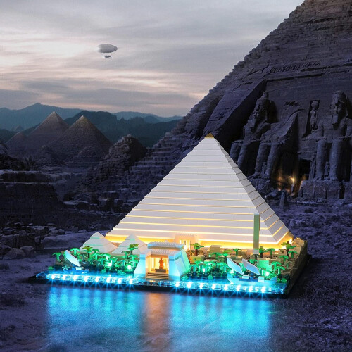Light Set for  21058 Cheops Pyramid  LED Lighting Set Compatible with  Building Blocks Model  Model Set Not Included 1