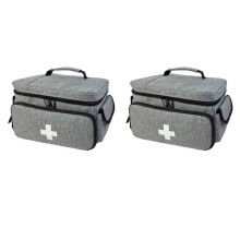 2X Kleine Opbergtas voor Thuis EHBO Opbergdoos
