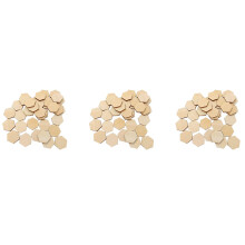 300 Wooden Pieces Hexagon Wood Shape Beech Wood for DIY Arts Project Ready to Paint or Decorate(25mm)