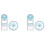4 Pcs Multifunctional Geometric Ruler Plastic Circle Drawing Tool Drafting Templates Clear Graphic Design Tools 1