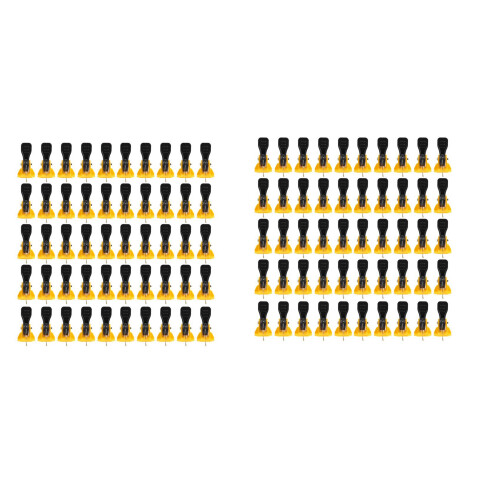 100Pcs Construction Tools Tile Leveler Adjuster Plastic Positioning Artifacts Leveler Locator Spacers for Flooring Wall