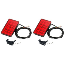 2X LED Auto Bremslicht 15LED F1 Style Universal Shell Light Auto Heckspoiler LED Bremslicht Rücklicht Red Shell