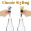 40Pieces Blank Bottle Stopper with Threaded Post Metal Wine Stopper Inserts Set Hardware for Wood Turning DIY Project 6