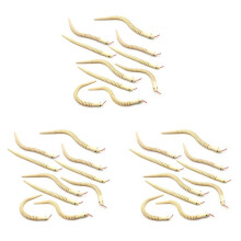 30Pcs 12 Inch Unfinished Wooden Wiggly Snakes Jointed Flexible Wooden Snake Blank Animal Model Crafts Toys for Arts
