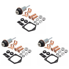 3X Universal Motor Solenoid Repair Rebuild Kit Plunger Contacts Set for