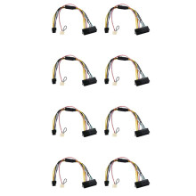 8X Cable de Fuente de Alimentación ATX PSU 24P A 6P Macho 6P Conector para ProDesk 600 G1 600G1 800G1 Cable de Conversión de Placa Base