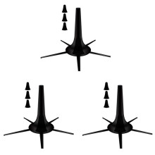 3X Nuovo Supporto per Tromba Supporto per Tromba Portatile Pieghevole Nel Metallo con 5 Gambe per Trombe
