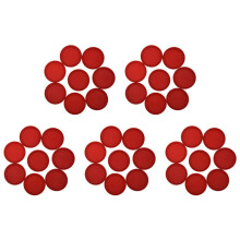 Red Air Hockey Set (40 Pcs. 63 mm Air Hockey Puck)