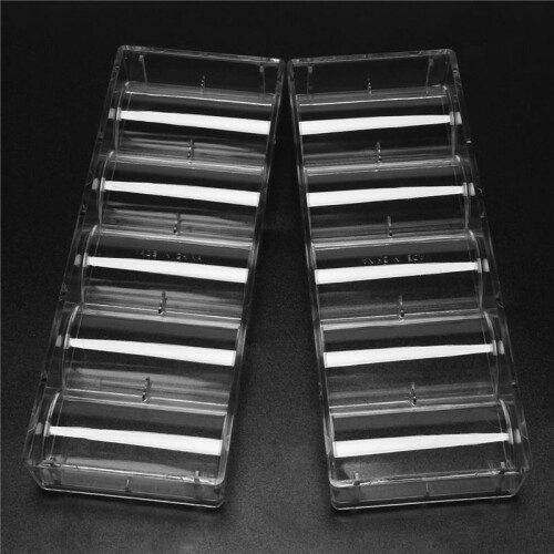 40Pcs Professional Acrylic Poker Chips 100 Chip Trays (Without Cover) 2
