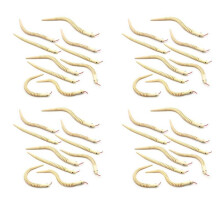 40Pcs 12 Inch Unfinished Wooden Wiggly Snakes Jointed Flexible Wooden Snake Blank Animal Model Crafts Toys for Arts
