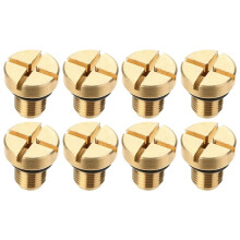 8X 17111712788 Tornillo de Purga del Tanque de Expansión del Refrigerante de Desbordamiento del Radiador Oro para E36 E39 E46 Etc.