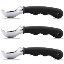 3X Premium Ice Cream Scoop, Dishwasher Safe Scooper with Comfortable Easy Grip Handle, Heavy Duty Durable Design