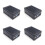 4X for Raspberry Pi 4 Case Shell Box Enclosure Installable Cool Fan Aluminum HeatSink Enclosure for Raspberry Pi 4B 1