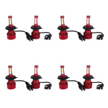 8x H4 Hb2 9003 2200W 330000Lm 4-Side LED Headlight Kit Hi/Lo Power Bulbs 6000K