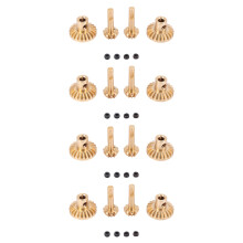 4 set Brass Front & Rear Axle Gear Drive Shaft Gears Upgrade Accessories for WPL B24 B36 C14 C24 MN D90 D99 MN99S Parts