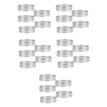 10Pcs Circular Tart Ring Dessert Stainless Steel Perforation Fruit Pie Quiche Cake Mousse Mold Kitchen Baking Mould
