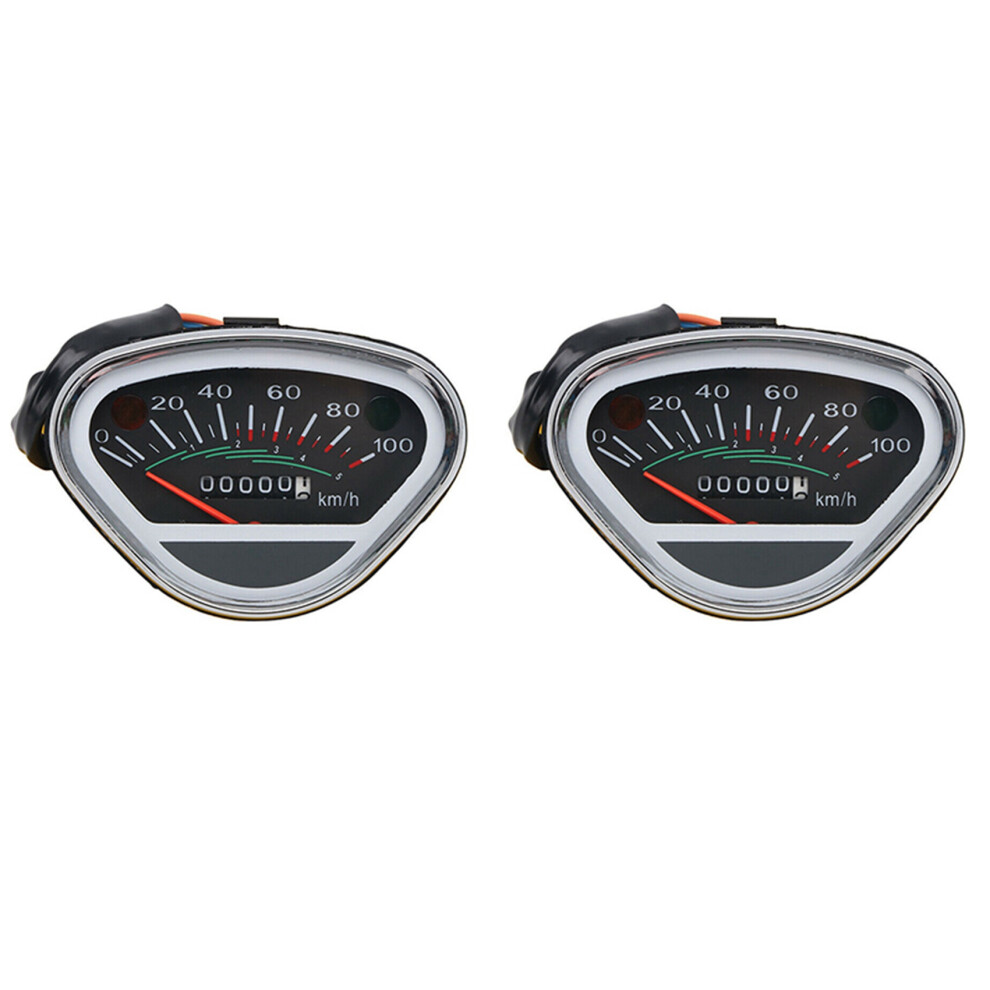 2X Motorcycle Speedometer 100Km/H Tachometer Odometer Instrument For Dax 70 6133214607155