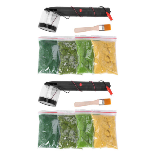 2X Miniature Scenery Model Material Flocking Static Grass Applicator Modeling Hobby  Accessory
