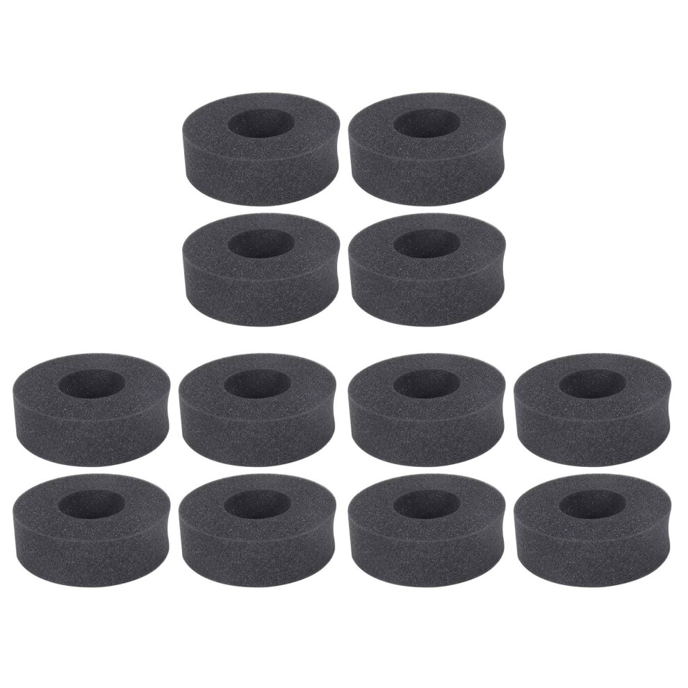 12Pcs 1.9 Inch Tire Soft Sponge Foam Fit 1/10 Rc Crawler 110-120Mm Diameter 1.9 Inch Tires Black 6032618035390