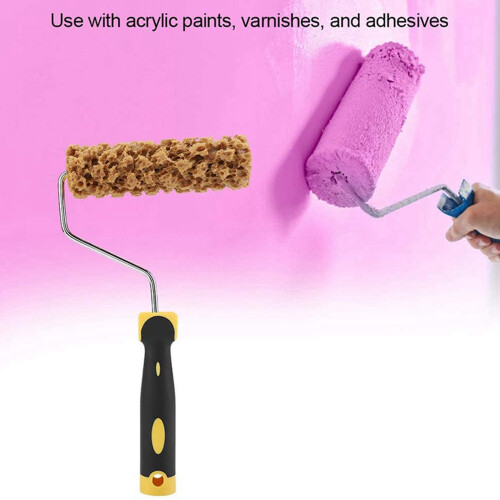 2X M60 Seaweed Sponge Roller Brush Imitation Seaweed Sponge Roller Pattern Liquid Wallpaper Paint Texture Tool 1