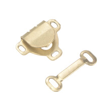 Trouser Fastener Hooks, 20 Pairs, Hook and Eye Closure Set, Sewing Hooks, Gold