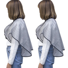 2X Salón Peluquería Corte Cuello Chal Impermeable EV Tinte para El Cabello Perm Color Cape Pro Peluquería Delantal