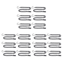 18 Pack Hanging Chain, HEAVY DUTY 50cm Hanging Flower Basket Replacement Chain -3 Point Garden Plant Hanger