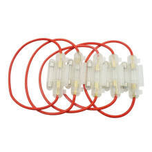 10pcs Motorcycle Inline Fuse Holder Pack with Dual Fuse Protection for Scooter ATV Go Kart
