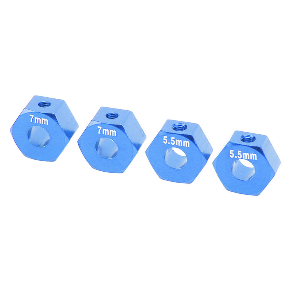 Rc Aluminium Alloy Hex Wheel Hub 12Mm X 5.5Mm X 7Mm For Rc Car Accessories Kit 8461375055040