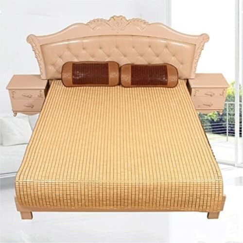 Bamboo Summer Sleeping Mat Foldable Cooling Mattress W*L:1.35*1.95m 1