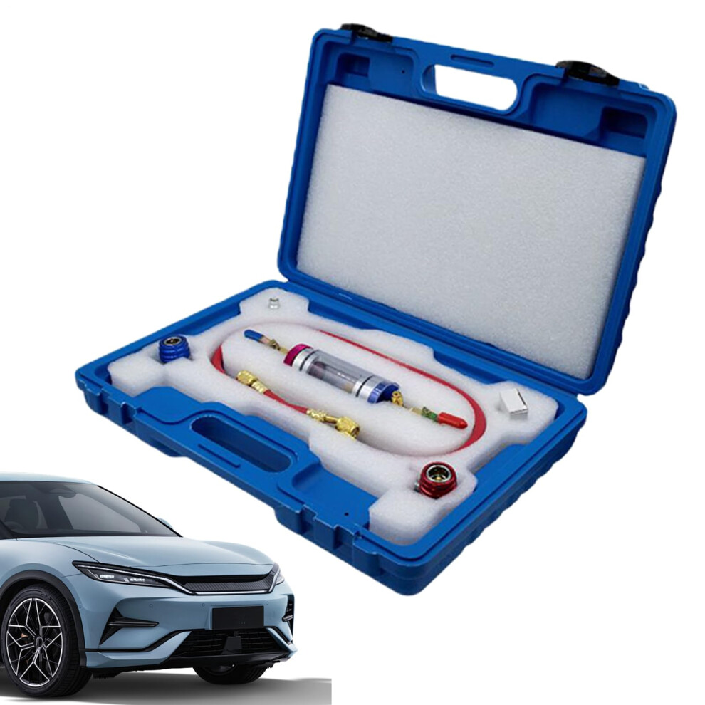 Car Ac Refrigerant Oil Injector With Regulator, Multilayer Filtration, Easy Automotive Ac Maintenance 9189345319921
