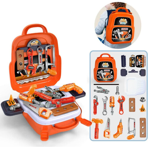 Previous Early Education for Play House Simulation  Drill Tools Bags Toy Plastic Tool Box Ref: 5832 2