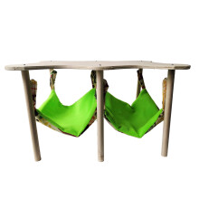 Parrot Wings Hammock Hanging Bed with Wooden Platform Small Hammock Comfortable Hanging Bed Hamster RELET BeLe