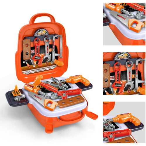 Previous Early Education for Play House Simulation  Drill Tools Bags Toy Plastic Tool Box Ref: 5832 1